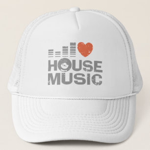 I Liebe House Music Truckerkappe