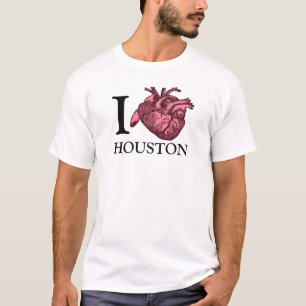 I Liebe Houston anatomisch korrekter T - Shirt
