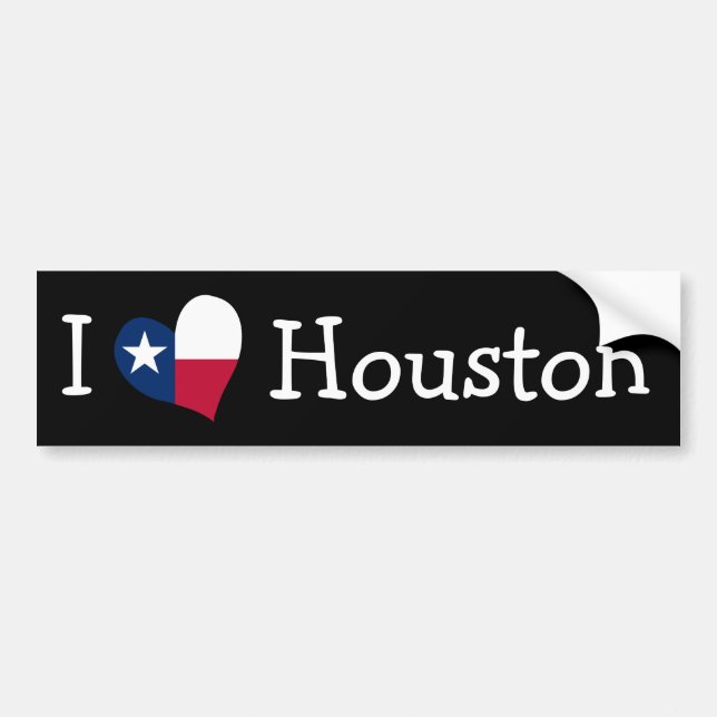 I Liebe Houston Autoaufkleber (Vorne)
