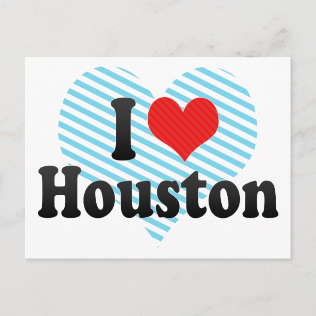 I Liebe Houston Postkarte (Vorderseite)