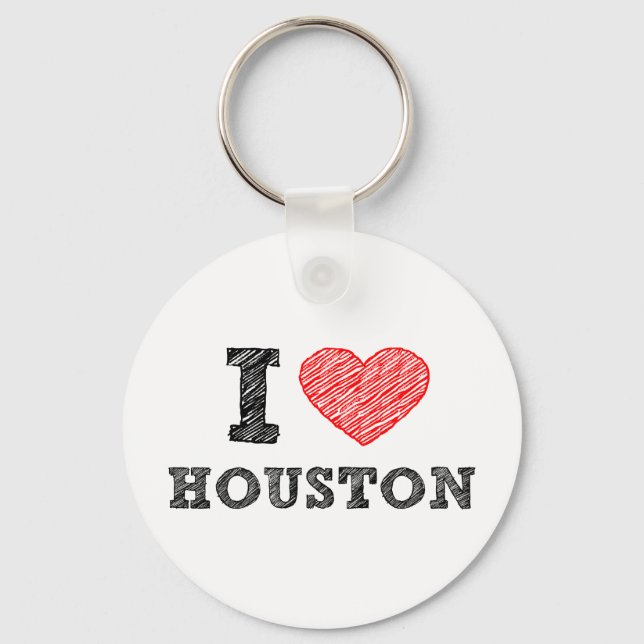 I Liebe Houston Schlüsselanhänger (Vorderseite)