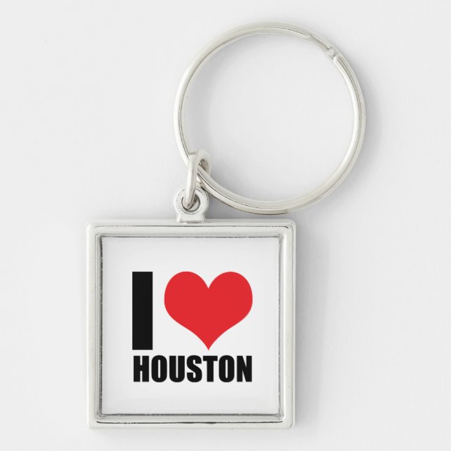 I Liebe Houston Schlüsselanhänger (Vorne)