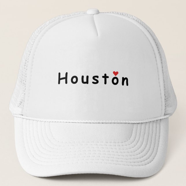 I Liebe Houston Truckerkappe (Vorderseite)