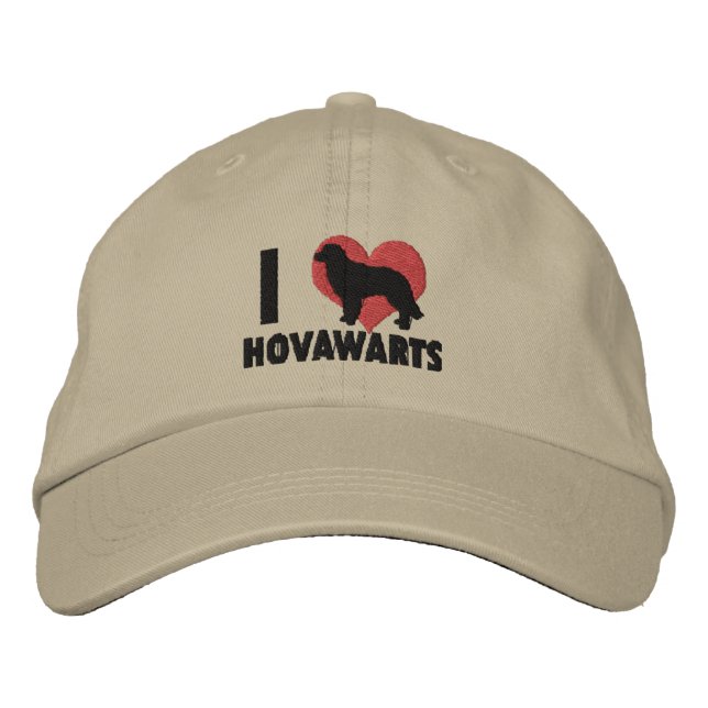 I Liebe Hovawarts bestickter Hut (Vorderseite)
