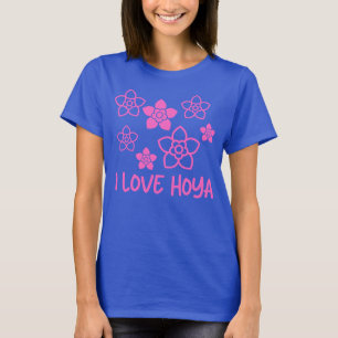 I Liebe Hoya Pflanze Collector Pink Floral Hoya Lo T-Shirt