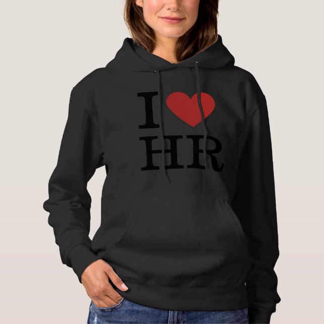 I. ❤️ Liebe HR Frauen Hoodie - Personalabteilung (Vorderseite)