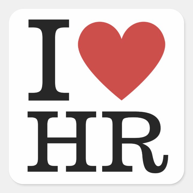I ❤️ Liebe HR - Personalabteilung - STICKERS (Vorderseite)