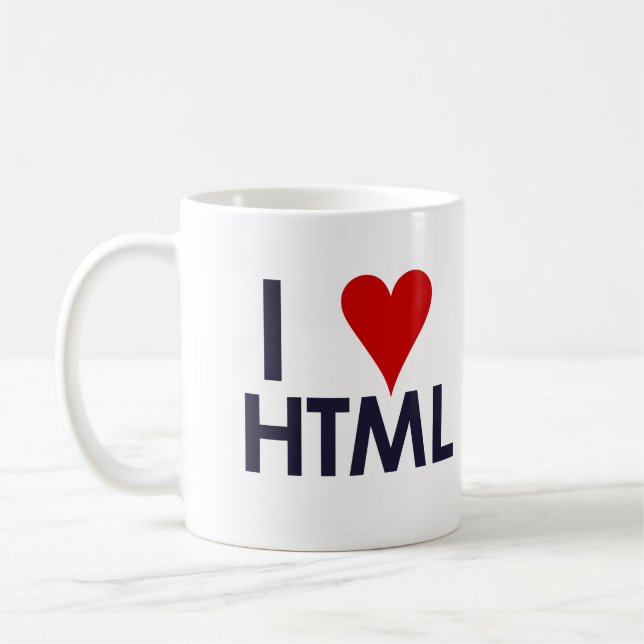 I Liebe HTML - sitepoint.com Tasse (Links)