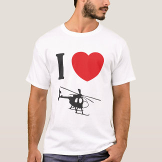 I Liebe-Hubschrauber-T-Shirt T-Shirt
