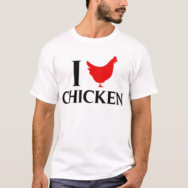 I Liebe-Huhn T-Shirt (Vorderseite)