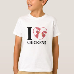 I Liebe Hühner Niedliche Hühner im Herzen T-Shirt