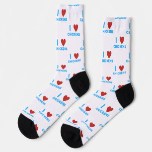 I Liebe Hühner, novelle Chicken Themed Socken
