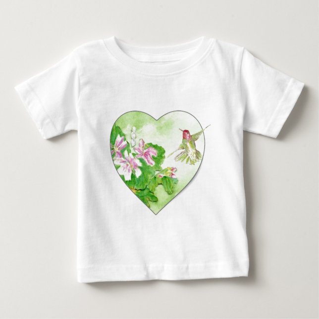 I Liebe Hummingbirds, Vogelsammlung Baby T-shirt (Vorderseite)
