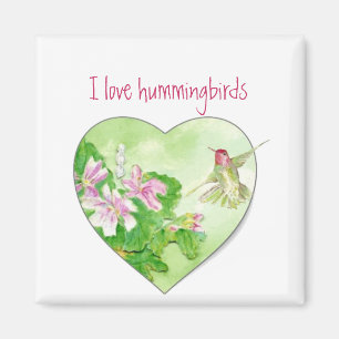 I Liebe Hummingbirds, Vogelsammlung Magnet