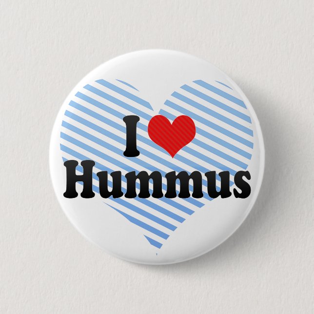 I Liebe Hummus Button (Vorderseite)