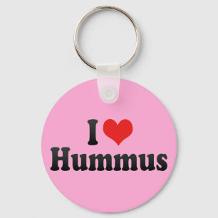 I Liebe Hummus Schlüsselanhänger