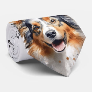 I Liebe Hunde Collie Dog Neck Tie Krawatte