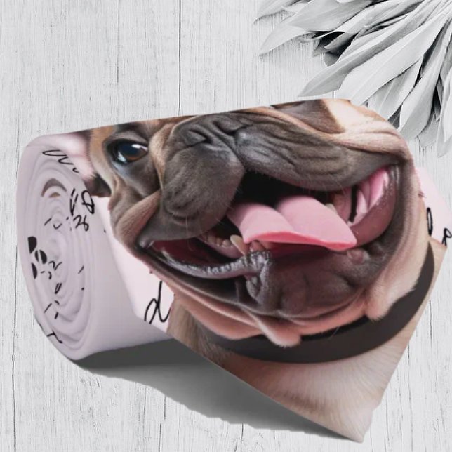 I Liebe Hunde Französisch Bulldog Neck Tie Krawatte (Von Creator hochgeladen)