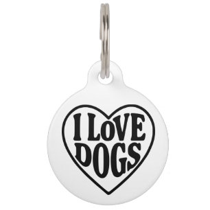 I Liebe Hunde Haustiermarke