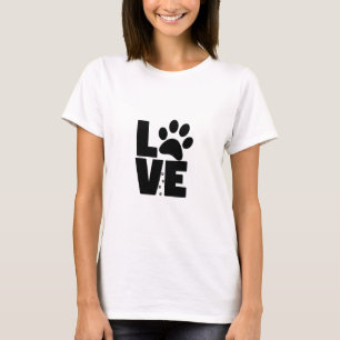 I Liebe Hunde, Hunde Liebhaber, Haustier Besitzer T-Shirt
