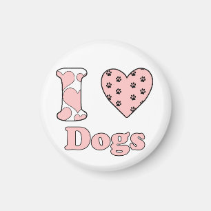 I Liebe Hunde Magnet