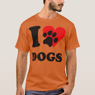 I Liebe Hunde T-Shirt