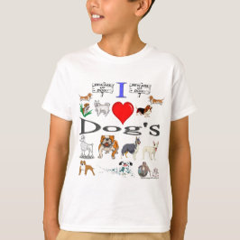 i Liebe Hunde T-Shirt