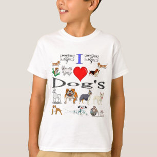 i Liebe Hunde T-Shirt