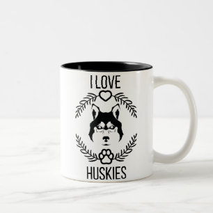 I Liebe Husky Trendy Moderne Tasse für Hundefreund