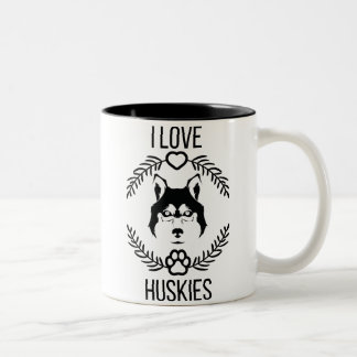 I Liebe Husky Trendy Moderne Tasse für Hundefreund