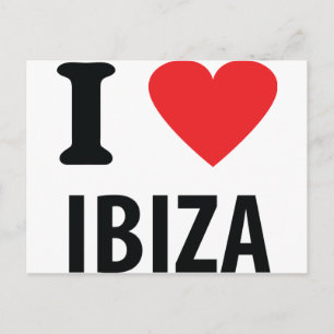 I Liebe Ibiza Icon Postkarte