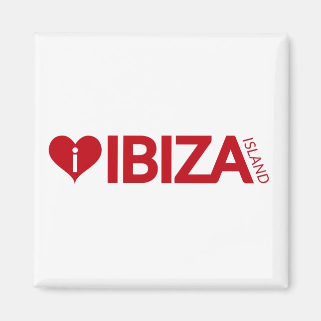 i Liebe Ibiza Island Originelle Souvenirs. Magnet (Vorne)