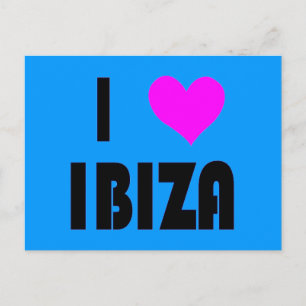 I Liebe Ibiza Postkarte