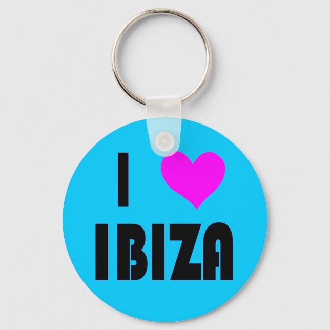 I Liebe Ibiza Schlüsselanhänger (Vorderseite)