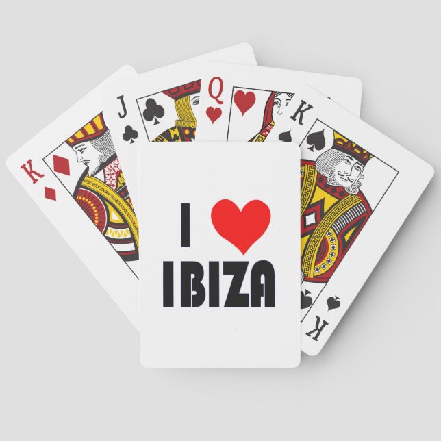 I Liebe Ibiza Spielkarten (Rückseite)