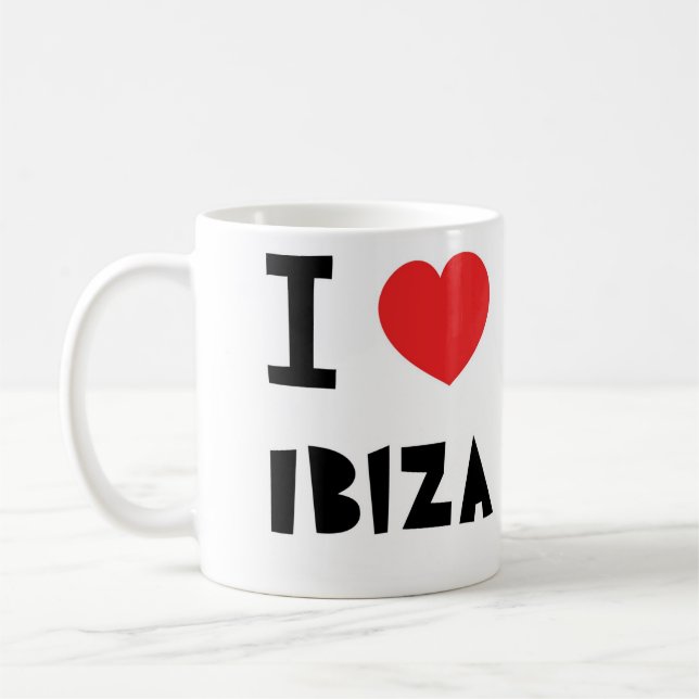 I Liebe Ibiza Tasse (Links)
