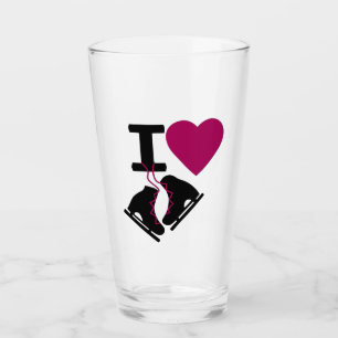 I Liebe Ice Skaten Glas