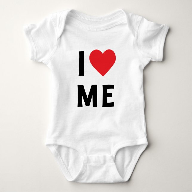 I LIEBE ICH! Baby Unisex Strampler (Vorderseite)