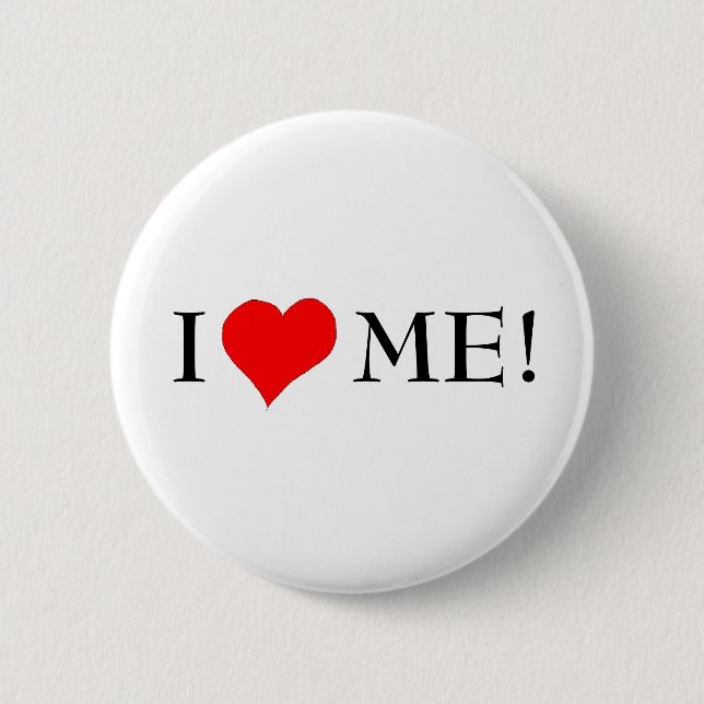 I LIEBE ICH! - Knopf Button (Vorderseite)