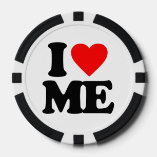 I LIEBE ICH POKERCHIPS