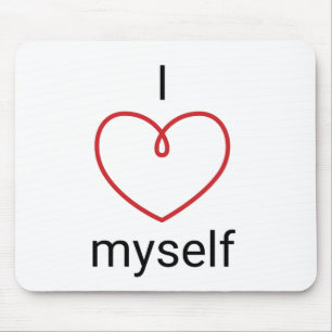 I Liebe Ich selbst Design Mousepad