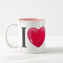 I Liebe Ich selbst elegant Zweifarbige Tasse