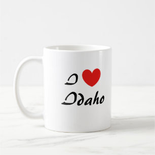 I Liebe Idaho Herz Typografie Kaffee Tasse