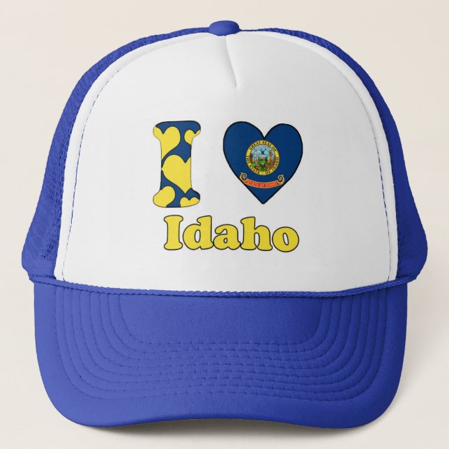 I Liebe Idaho Truckerkappe (Vorderseite)