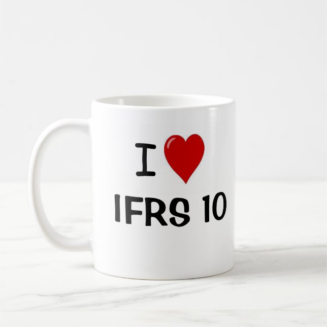 I Liebe IFRS 10 Konzernabschlüsse Kaffeetasse (Links)