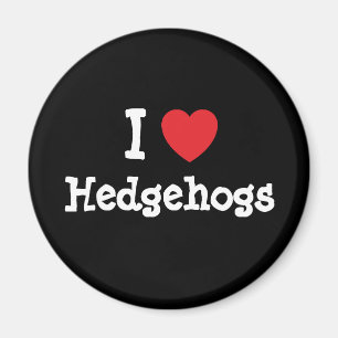 I Liebe Igel Herzstück personalisiert Magnet