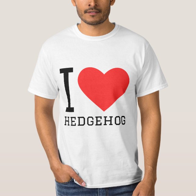 I LIEBE IGEL T-Shirt (Vorderseite)