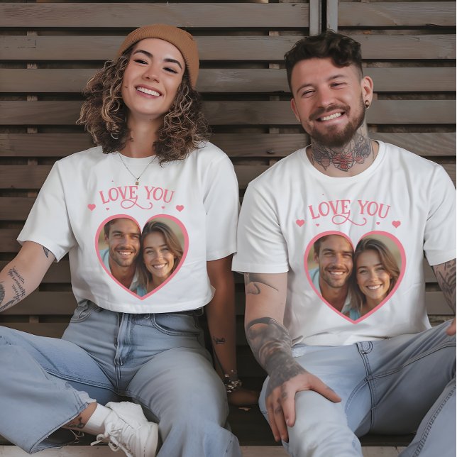 I Liebe Ihr Herz Romantische Foto Männer T-Shirt (I Love You Heart Romantic Photo men T-Shirt)