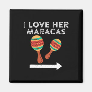 I Liebe Ihr Maracas Cinco De Mayo Matching Couple Magnet