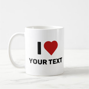 I Liebe Ihres Textes Kaffeetasse